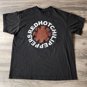 Red Hot Chilli Peppers Tour T-Shirt Tee Black Size XL
